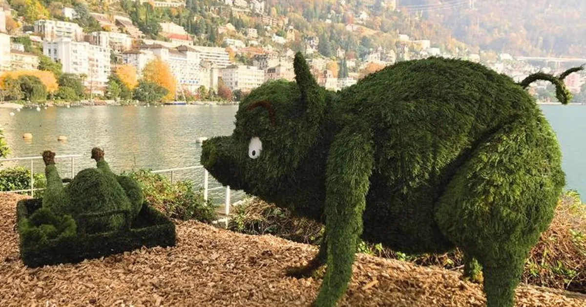 Sculptures végétales – Quais de Montreux